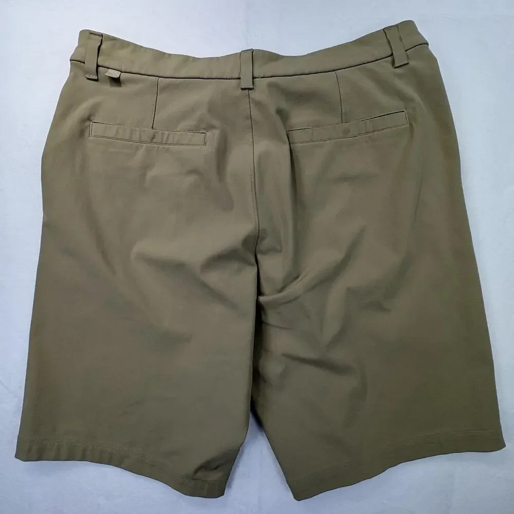 Lululemon Commission Relaxed Shorts Mens 32 Khaki Warpstreme 10” Chino